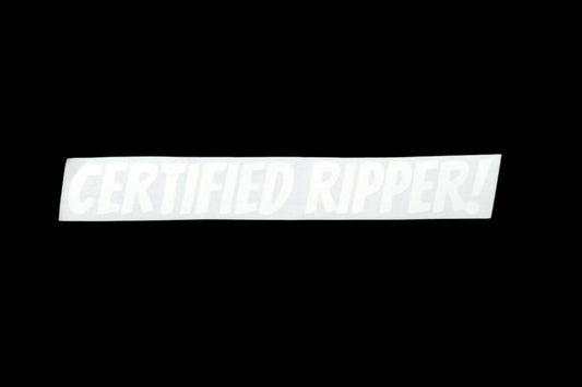 Certified Ripper Decal